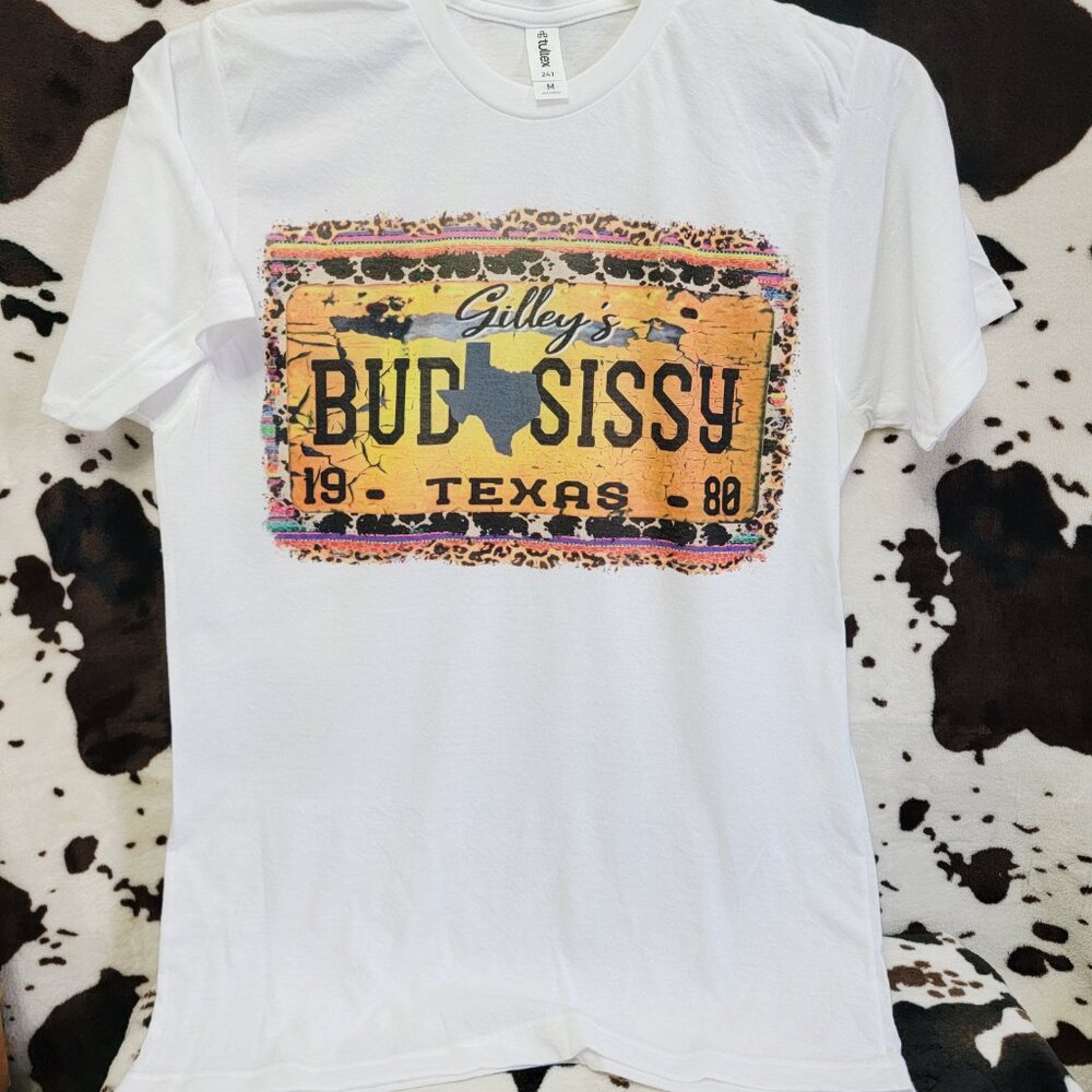 Bud And Sissy Graphic T Shirt Trendy Boutique Style Tee Women Gift White - Picture 4 of 8